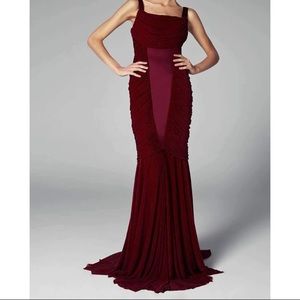 NEW-John Paul Ataker SLEEVELESS TRUMPET GOWN